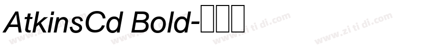 AtkinsCd Bold字体转换